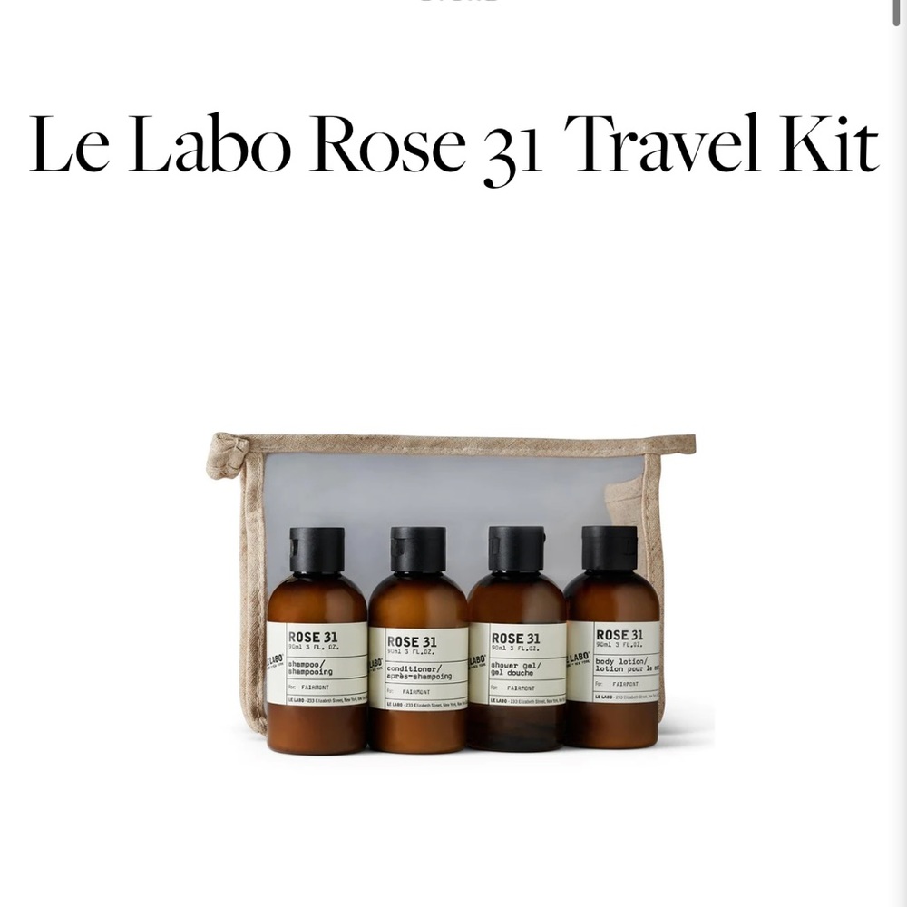 Le Labo travel kit without bag.